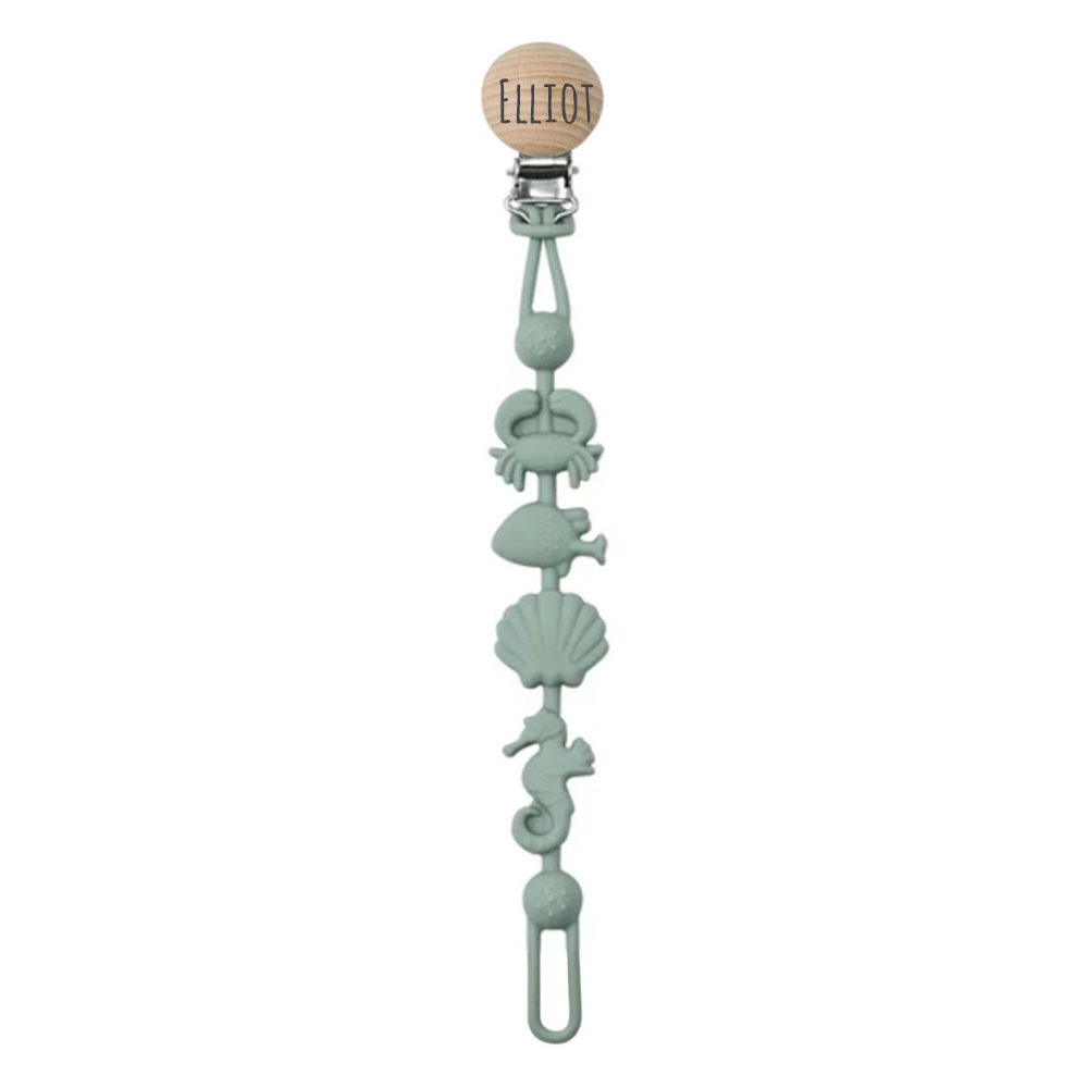 Personalized Baby Pacifier Silicone Chewable Clip | CWToy155