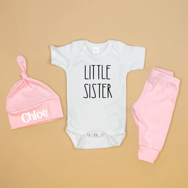 Personalized Little Brother Coming Home Outfit Set | CWBaby173
