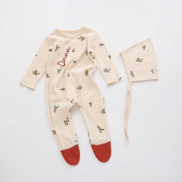 Personalized Baby Organic Soft Cotton Romper | CWBaby378