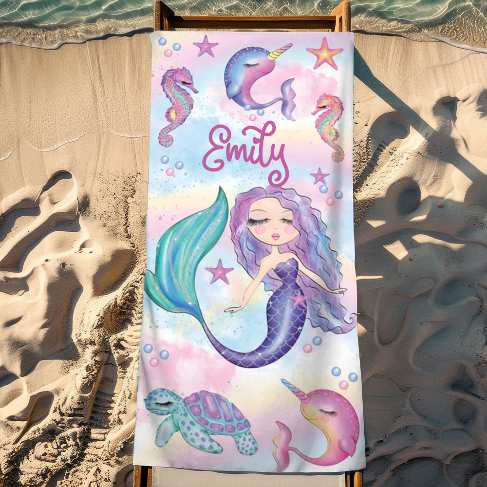 Personalized Lovely Kid Towel for Summer & Beach | CWTowel155