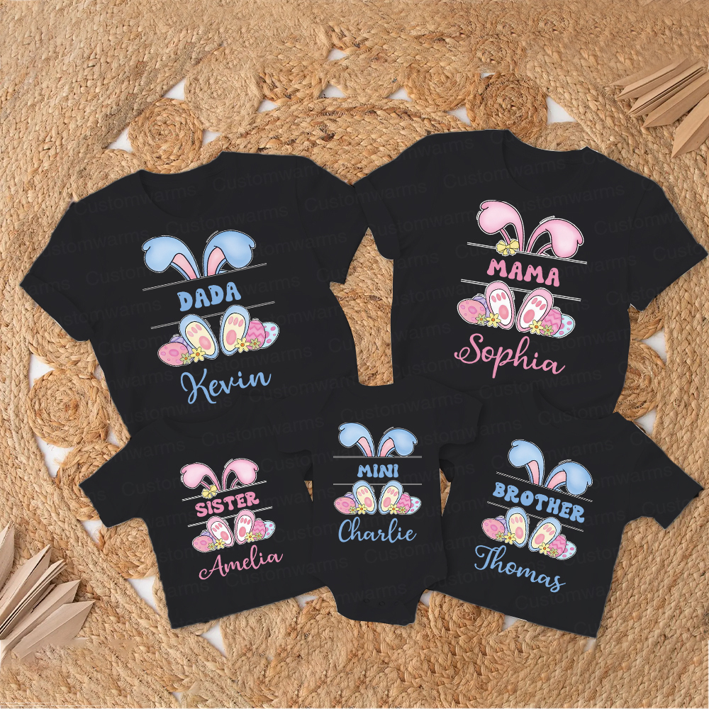Personalized Family Happy Easter Matching Shirt | CWEaster53