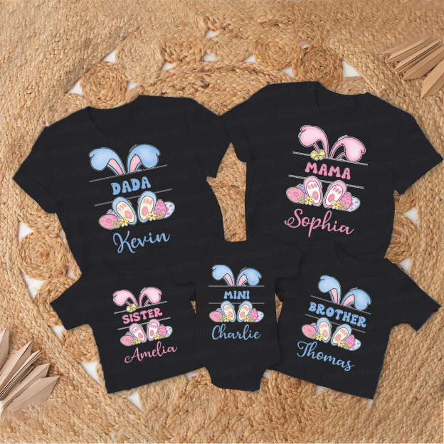 Personalized Family Happy Easter Matching Shirt | CWEaster53