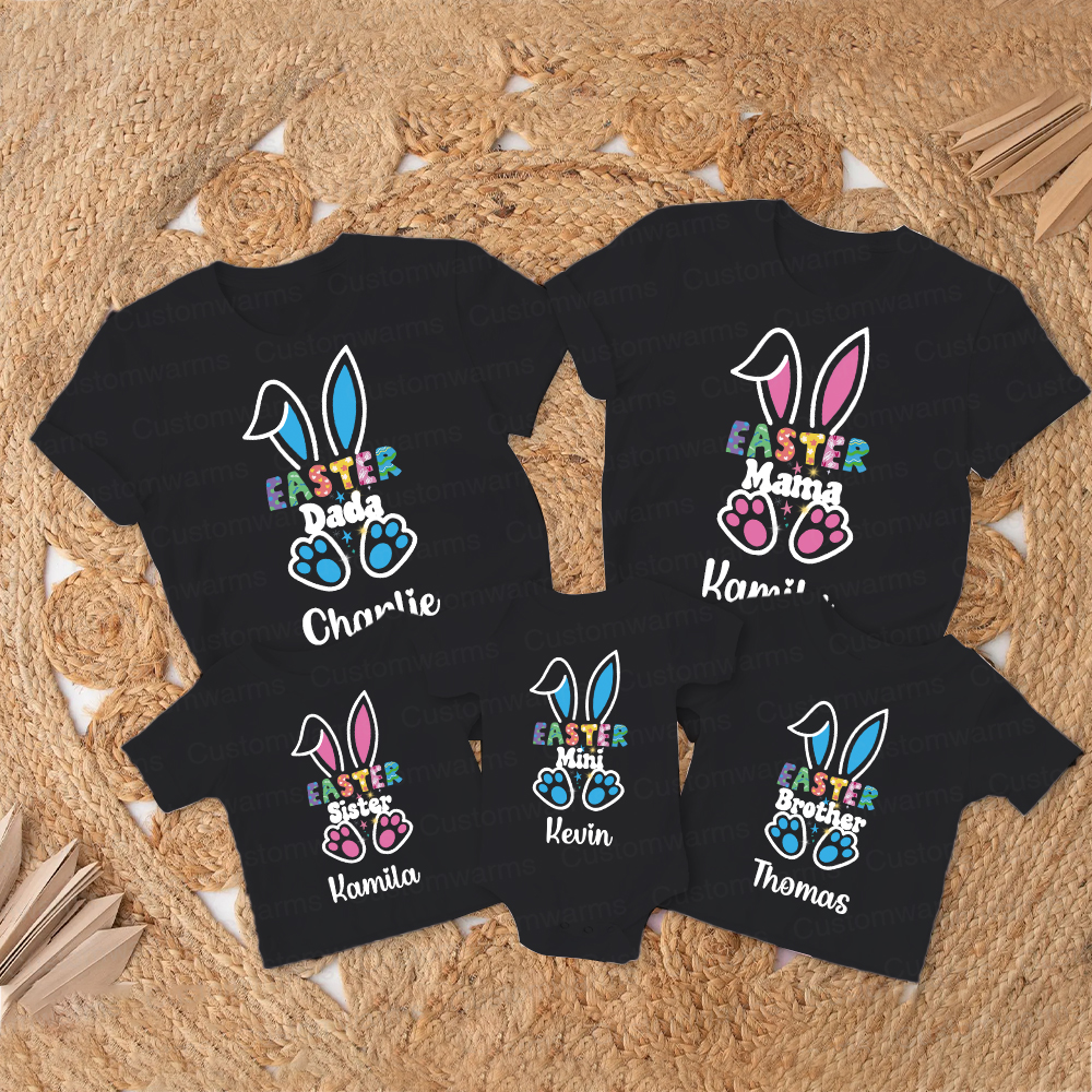 Personalized Family Happy Easter Matching Shirt | CWEaster55