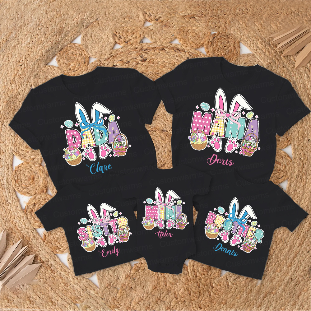 Personalized Family Happy Easter Matching Shirt | CWEaster54