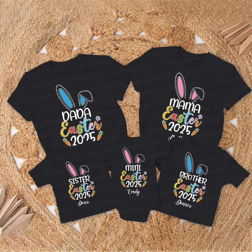 Personalized Family Happy Easter Matching Shirt | CWEaster57