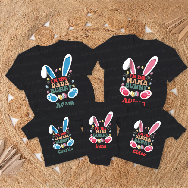 Personalized Family Happy Easter Matching Shirt | CWEaster59
