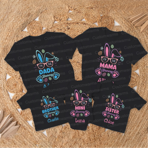 Personalized Family Happy Easter Matching Shirt | CWEaster60