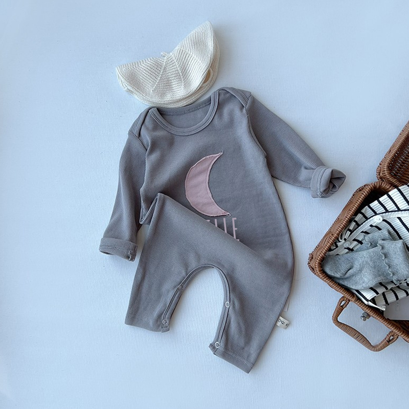 Personalized Kids Cozy Moon Sweatshirt Romper | inRomper10