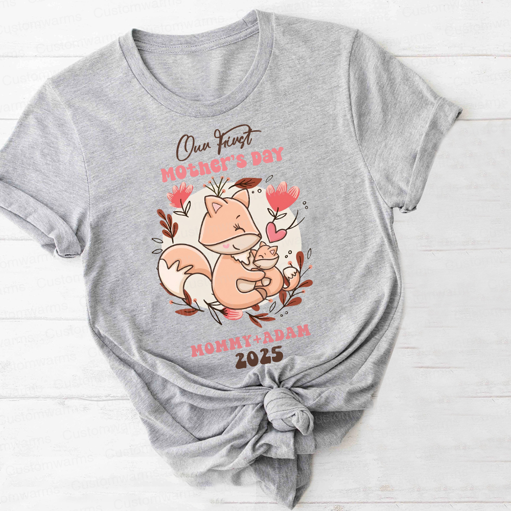 Personalized First Mother's Day Mommy and Baby Outfit | CWFamily40