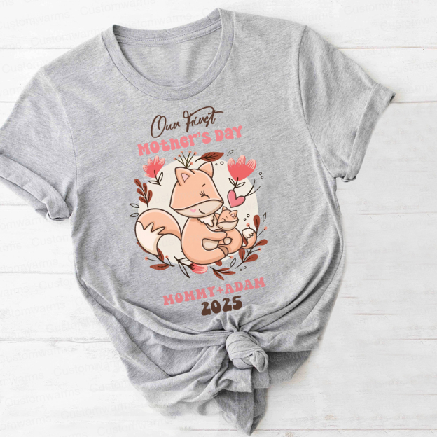Personalized First Mother's Day Mommy and Baby Outfit | CWFamily40