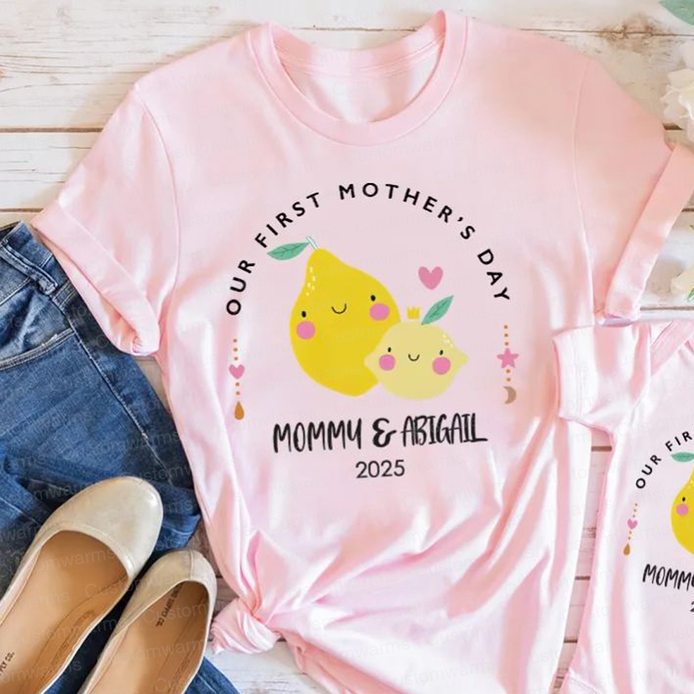 Personalized First Mother's Day Mommy and Baby Outfit | CWFamily22