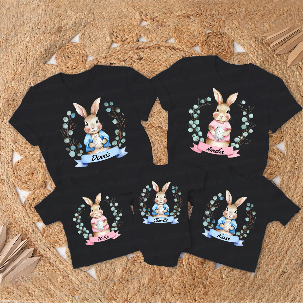 Personalized Family Happy Easter Matching Shirt | CWEaster61