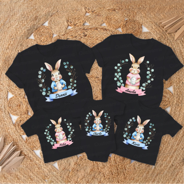Personalized Family Happy Easter Matching Shirt | CWEaster61