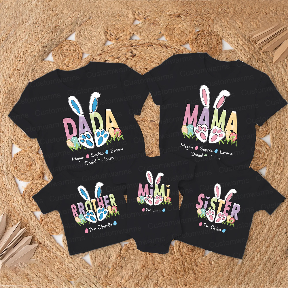 Personalized Family Happy Easter Matching Shirt | CWEaster64