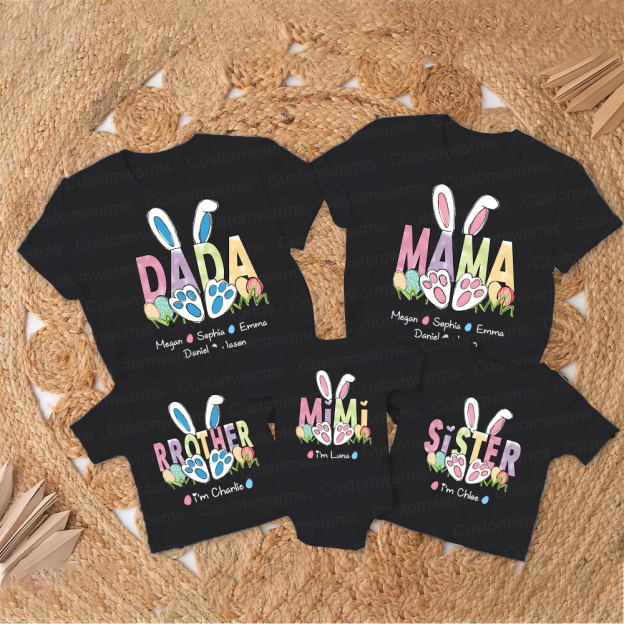 Personalized Family Happy Easter Matching Shirt | CWEaster64