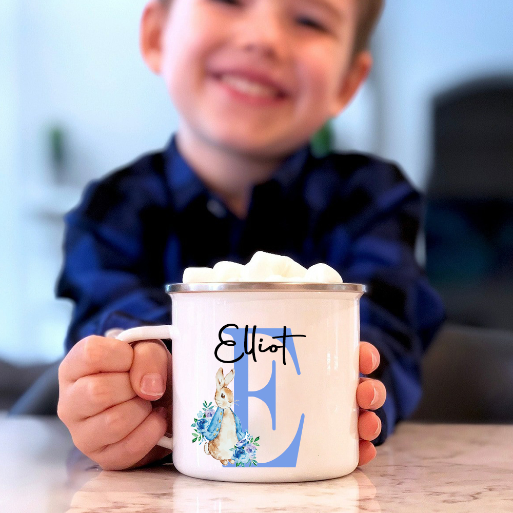 Personalised 12oz Easter Monogram Mugs for Kids  | KidMug40