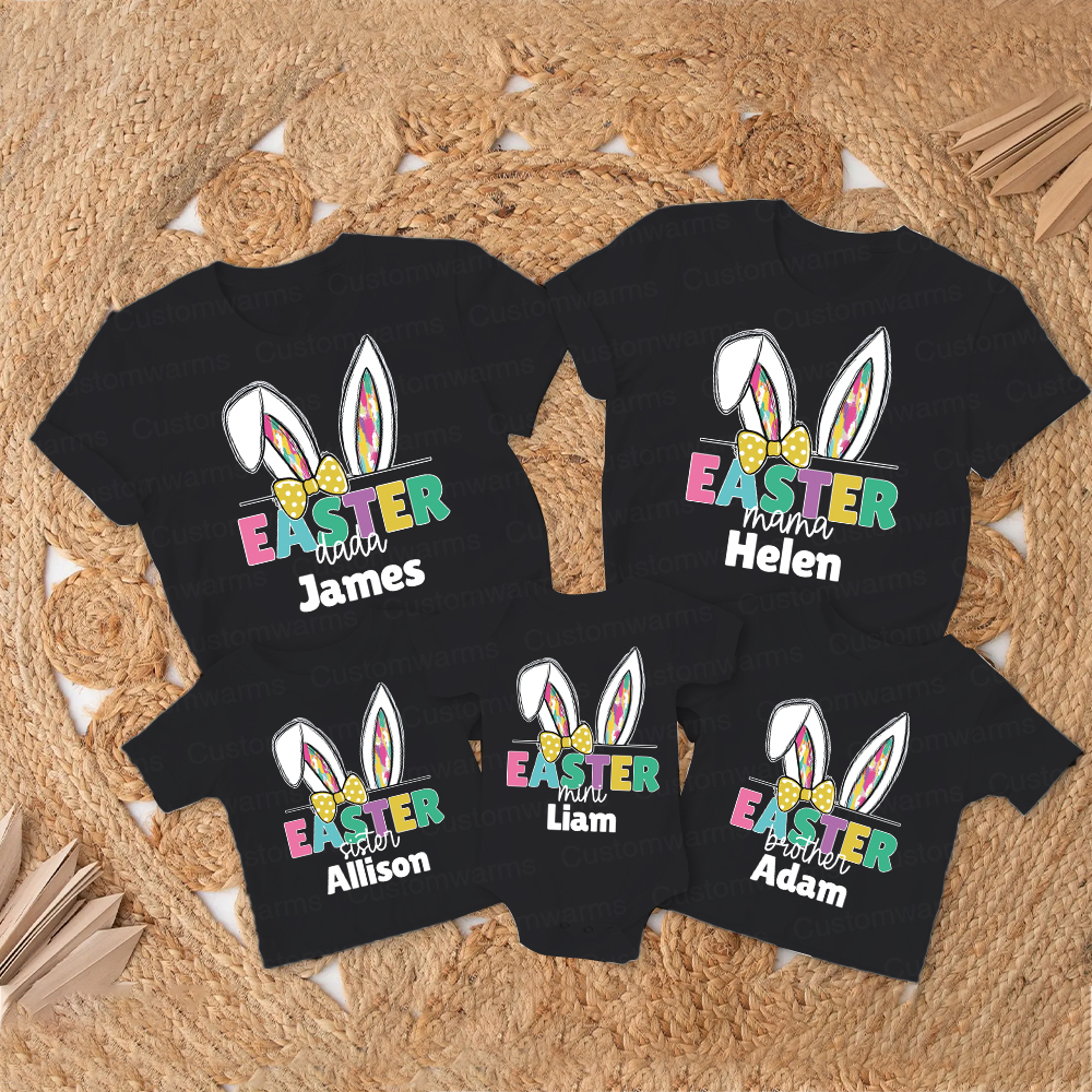 Personalized Family Happy Easter Matching Shirt | CWEaster67