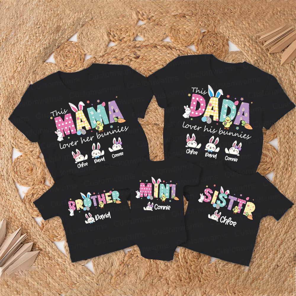 Personalized Family Happy Easter Matching Shirt | CWEaster68