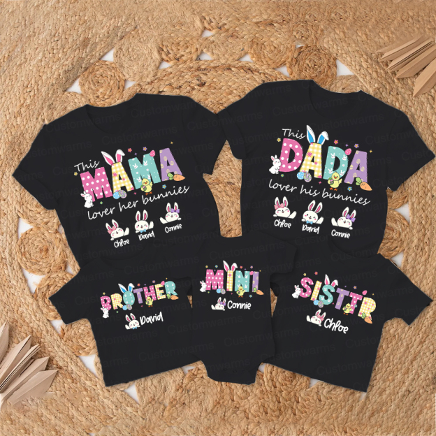 Personalized Family Happy Easter Matching Shirt | CWEaster68