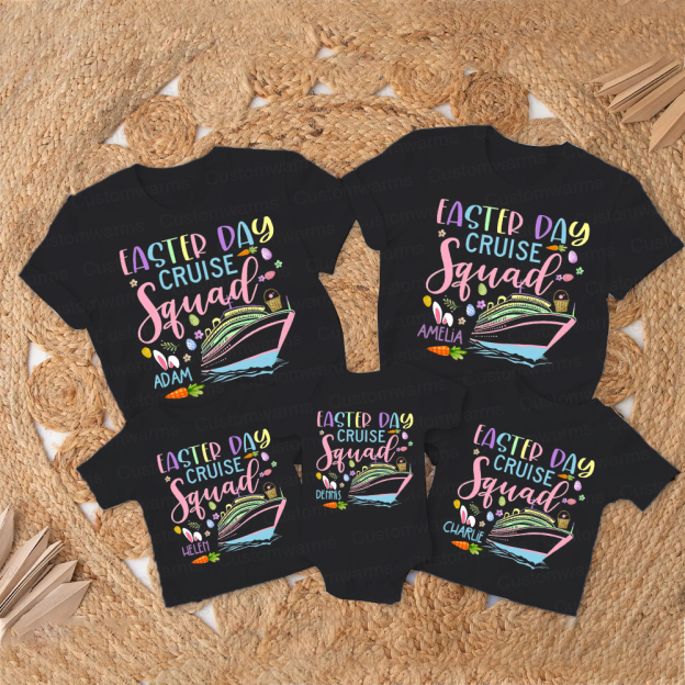 Personalized Family Happy Easter Matching Shirt | CWEaster69