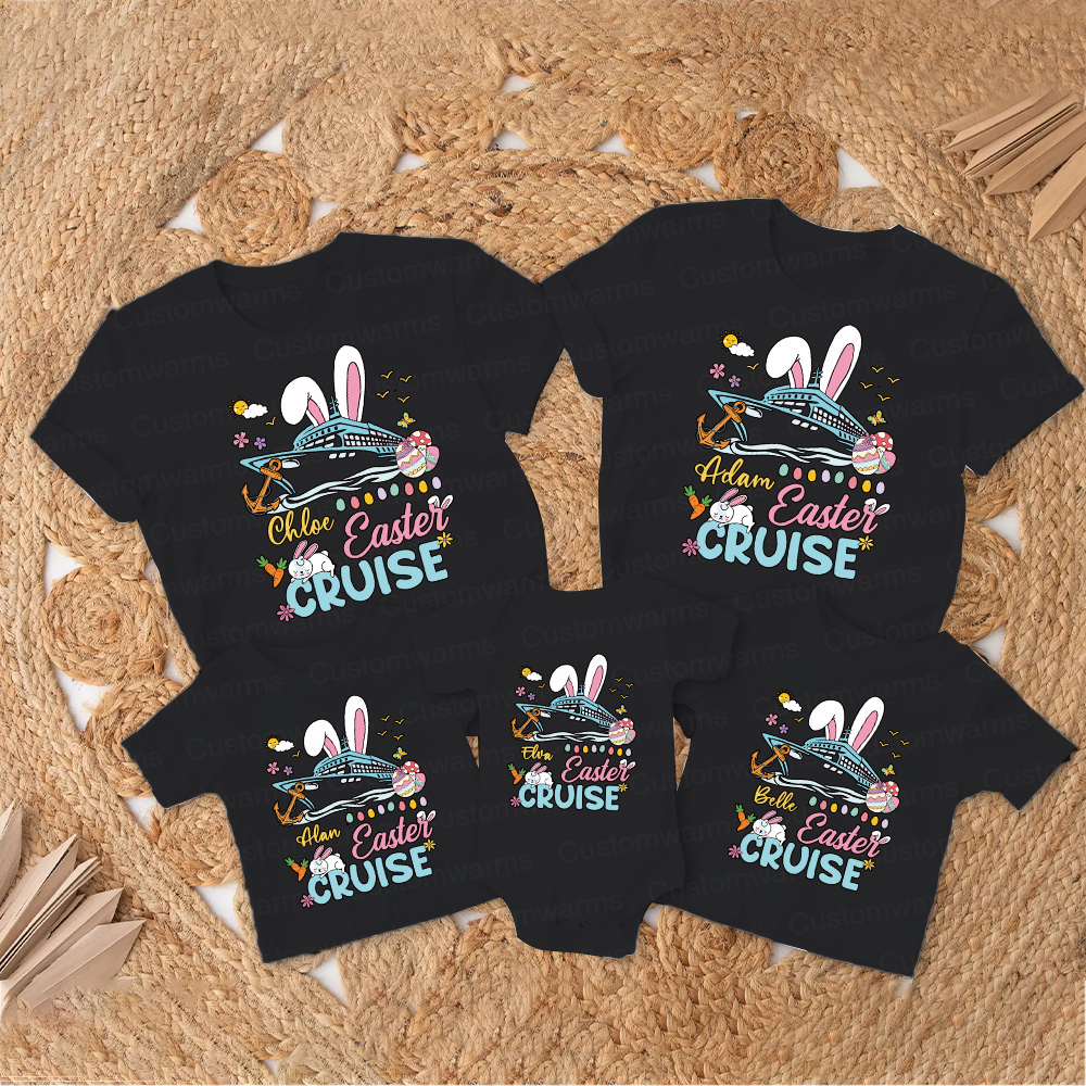 Personalized Family Happy Easter Matching Shirt | CWEaster70