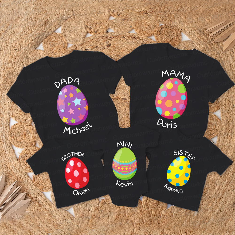 Personalized Family Happy Easter Matching Shirt | CWEaster74