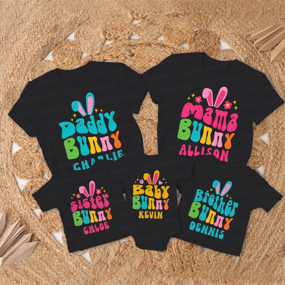 Personalized Family Happy Easter Matching Shirt | CWEaster75