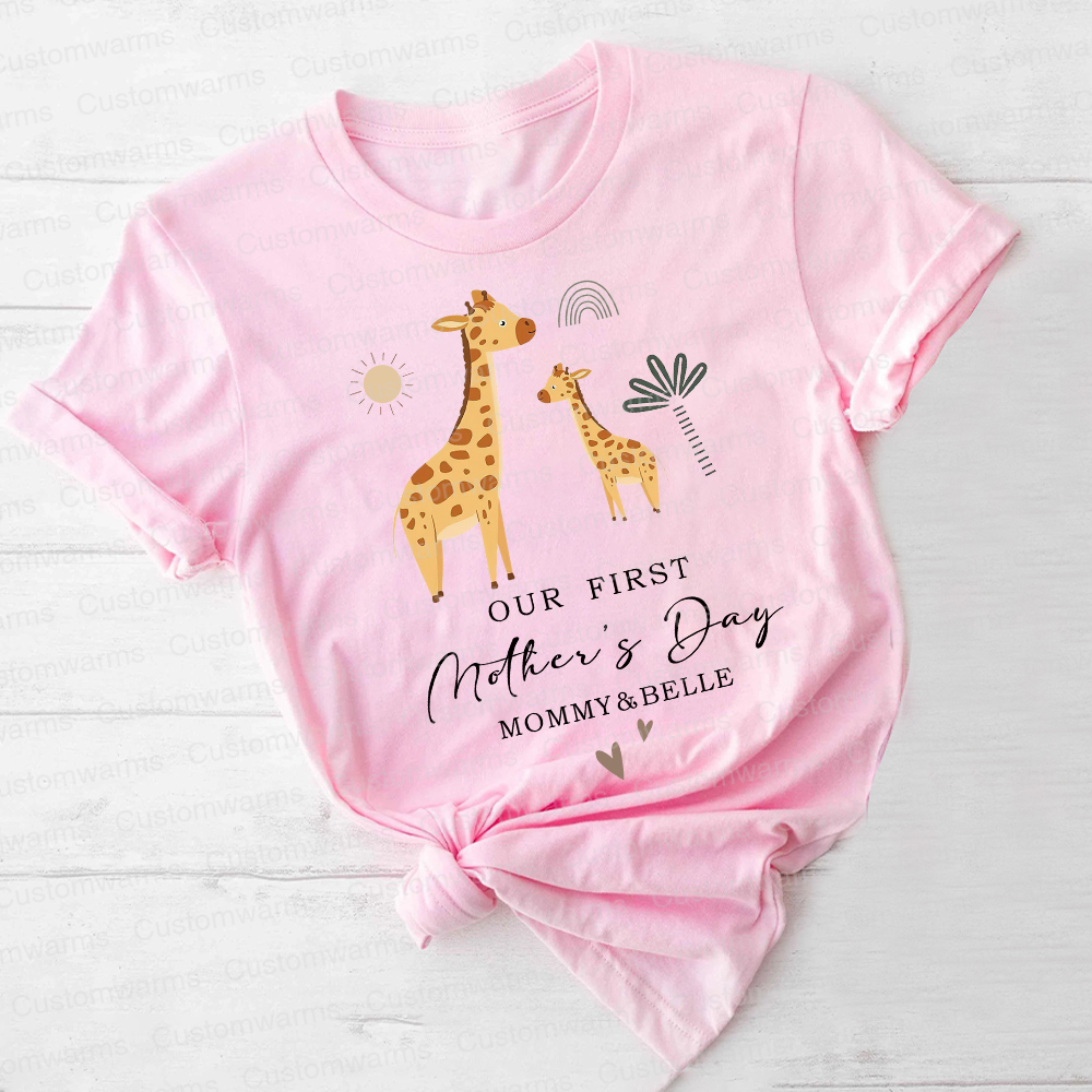Personalized First Mother's Day Mommy and Baby Outfit | CWFamily28