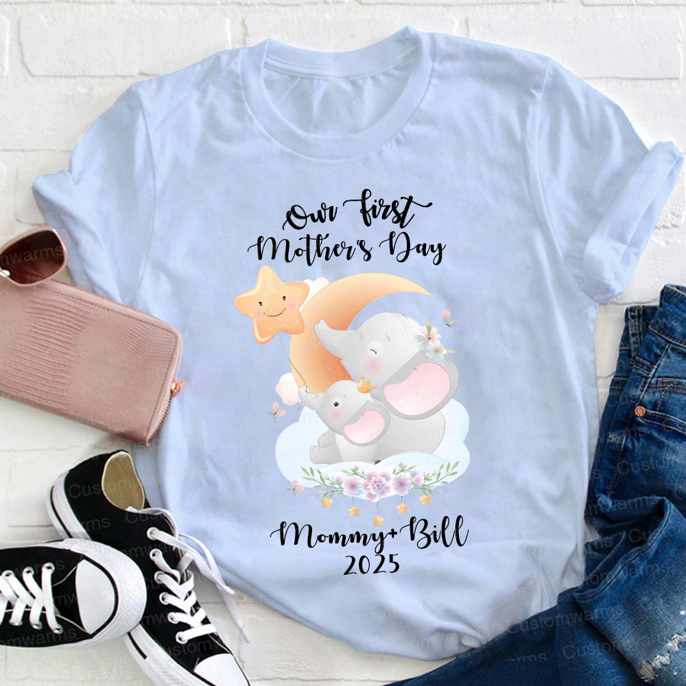 Personalized First Mother's Day Mommy and Baby Outfit | CWFamily41