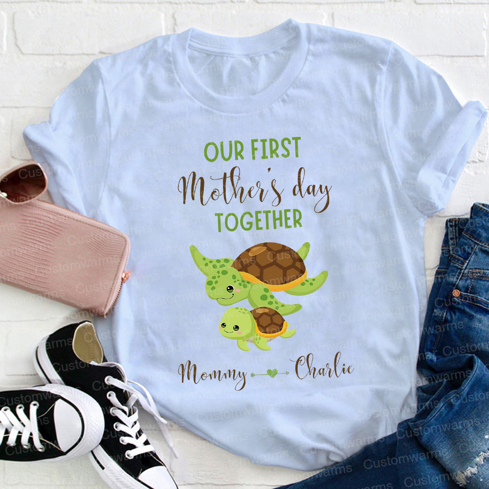 Personalized First Mother's Day Mommy and Baby Outfit | CWFamily46