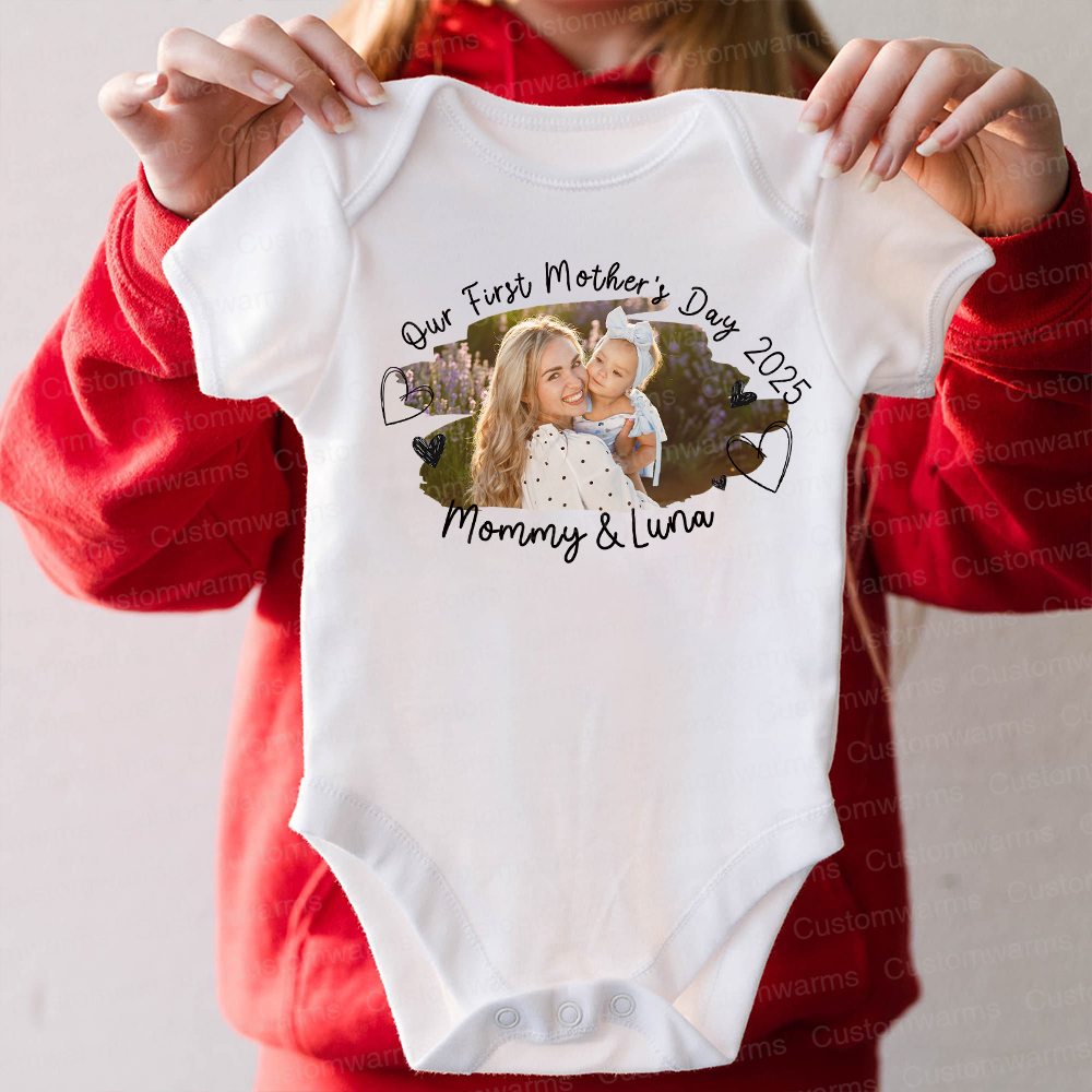 Personalized First Mother's Day Mommy and Baby Outfit | CWFamily60
