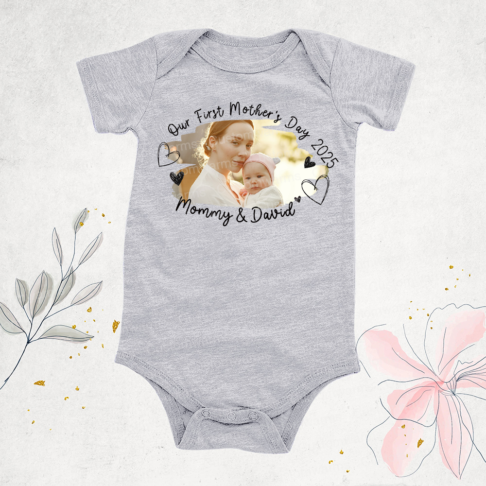Personalized First Mother's Day Mommy and Baby Outfit | CWFamily60