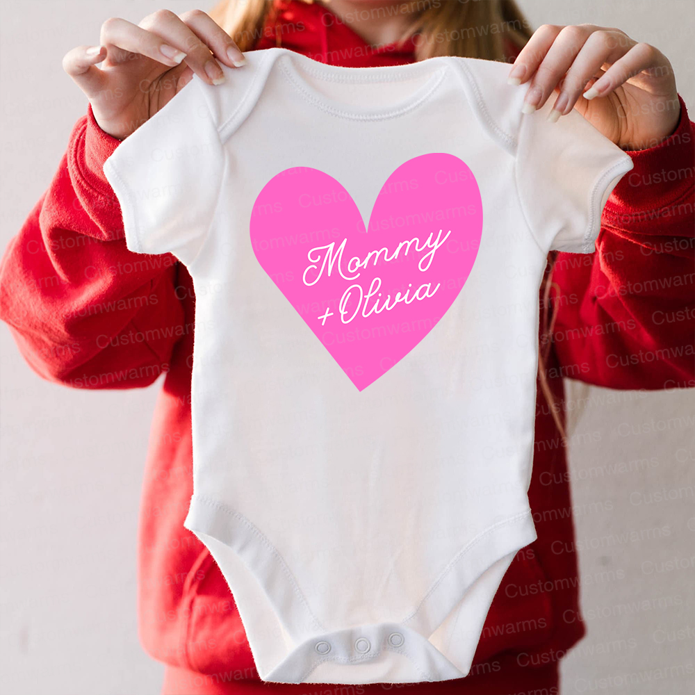 Personalized First Mother's Day Mommy and Baby Outfit | CWFamily62