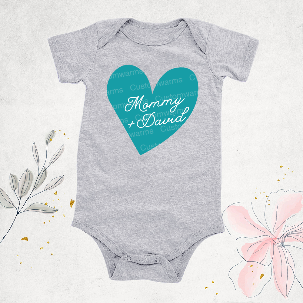 Personalized First Mother's Day Mommy and Baby Outfit | CWFamily62