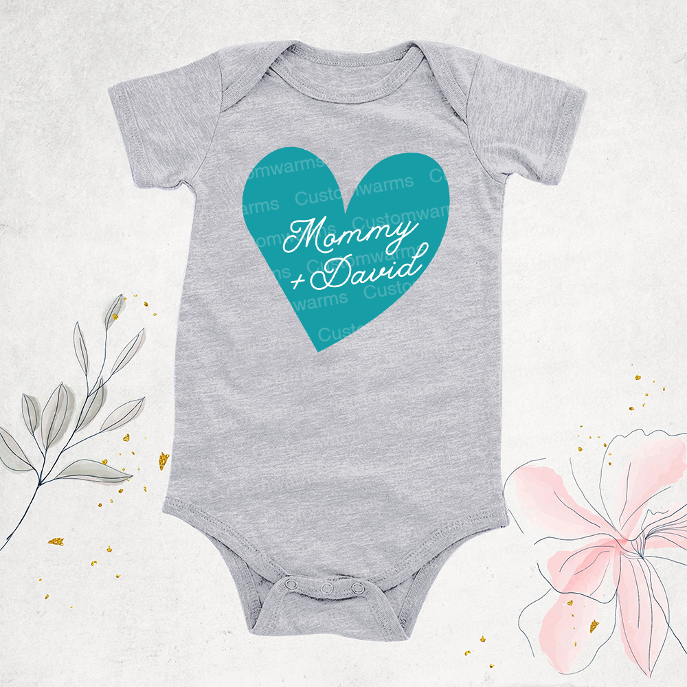 Personalized First Mother's Day Mommy and Baby Outfit | CWFamily62