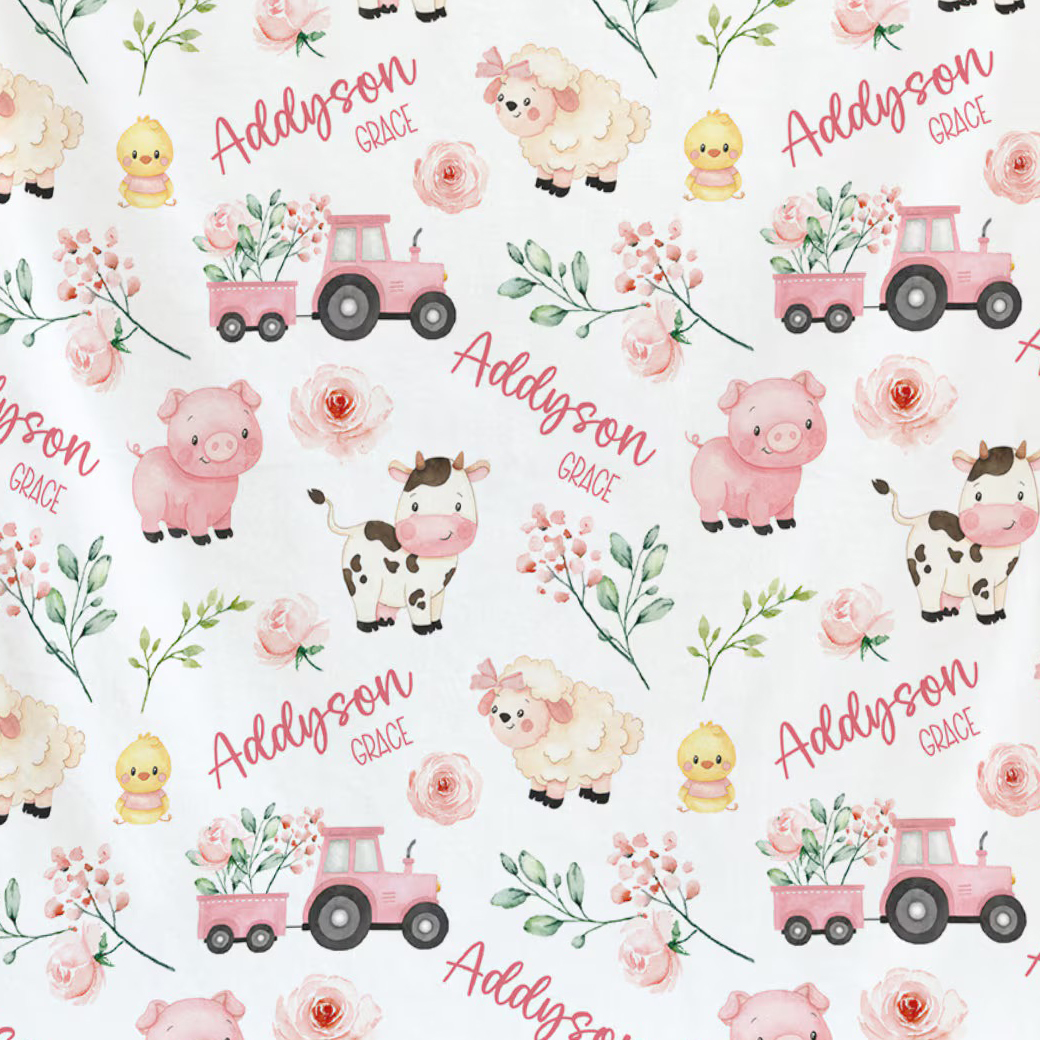 Personalized Baby Swaddle Blanket Set for Comfort & Unique | BBBlanket18