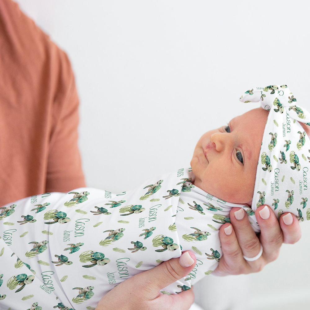 Personalized Baby Swaddle Blanket Set for Comfort & Unique | BBBlanket24