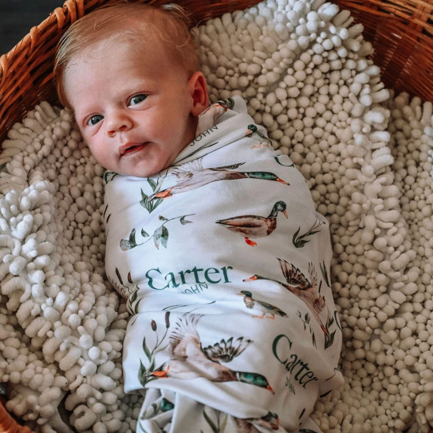 Personalized Baby Swaddle Blanket Set for Comfort & Unique | BBBlanket28