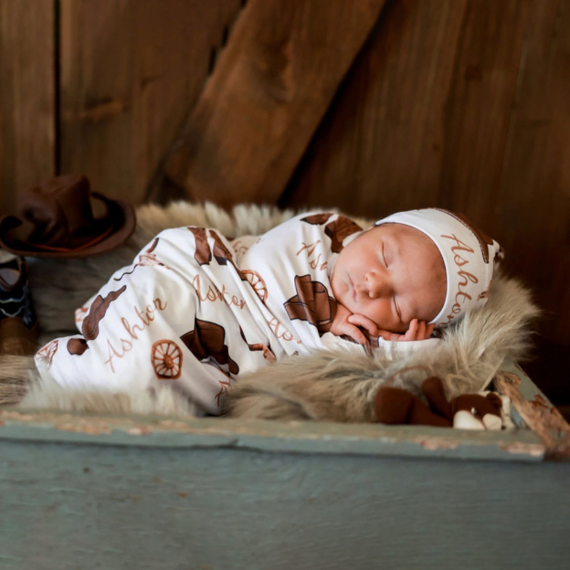 Personalized Baby Swaddle Blanket Set for Comfort & Unique | BBBlanket32