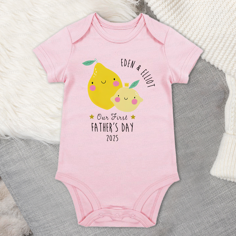 Personalized First Father's Day Daddy and Baby Outfit | CWFamily69