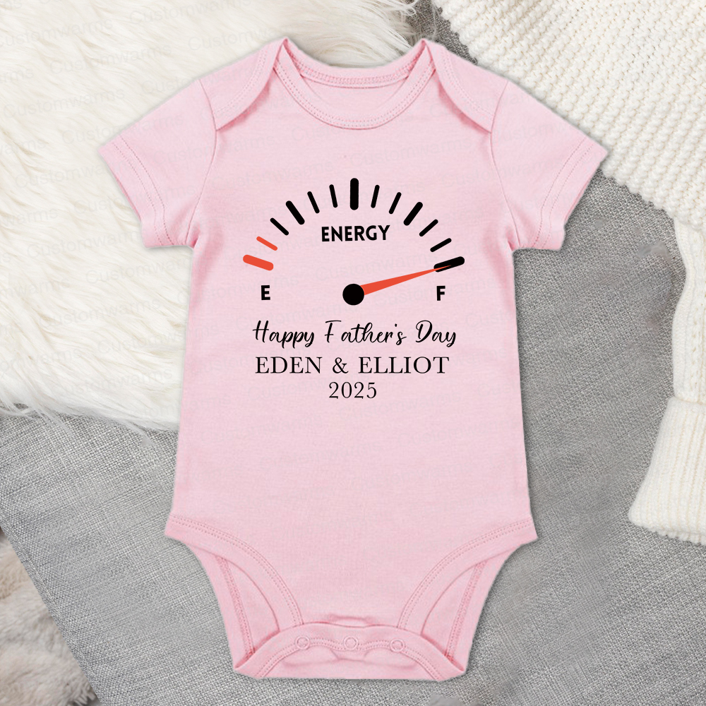 Personalized First Father's Day Daddy and Baby Outfit | CWFamily70