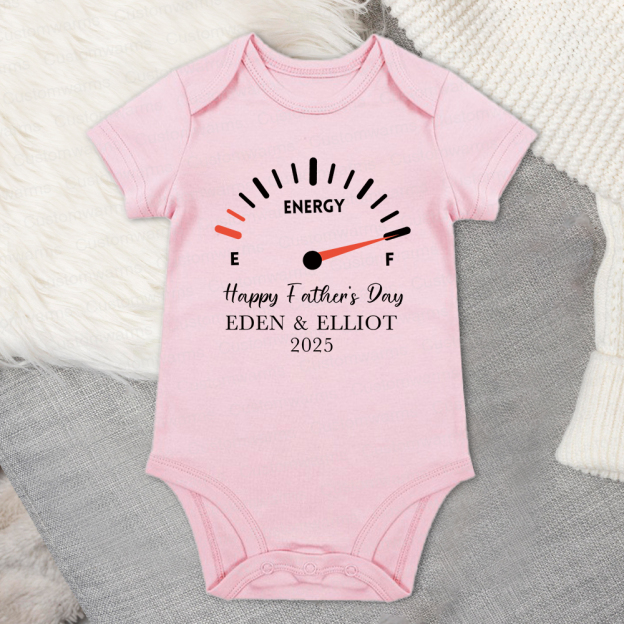 Personalized First Father's Day Daddy and Baby Outfit | CWFamily70