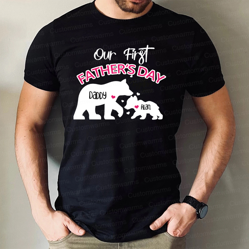 Personalized First Father's Day Daddy and Baby Outfit | CWFamily97