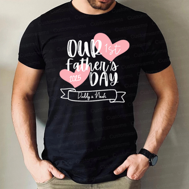 Personalized First Father's Day Daddy and Baby Outfit | CWFamily99