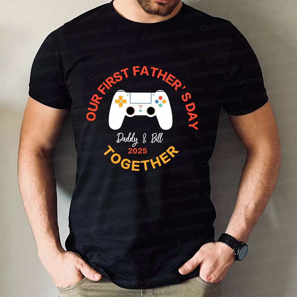 Personalized First Father's Day Daddy and Baby Outfit | CWFamily96