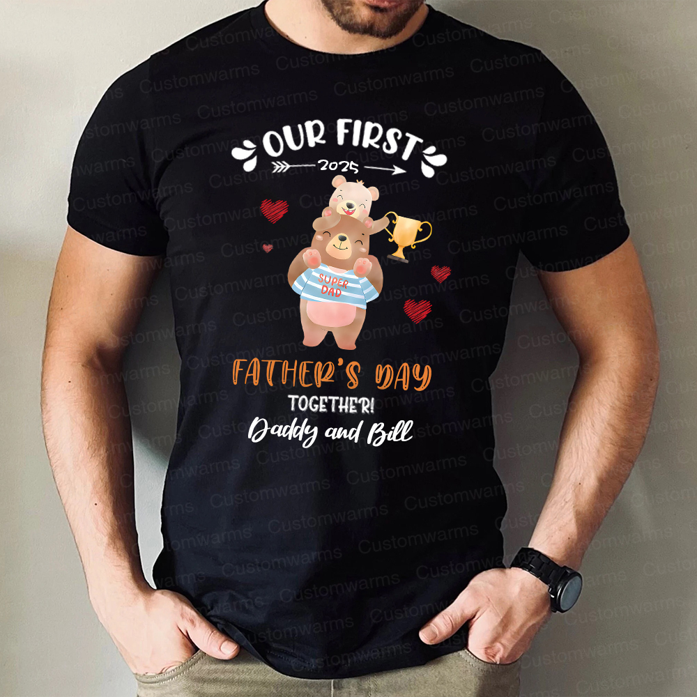 Personalized First Father's Day Daddy and Baby Outfit | CWFamily98