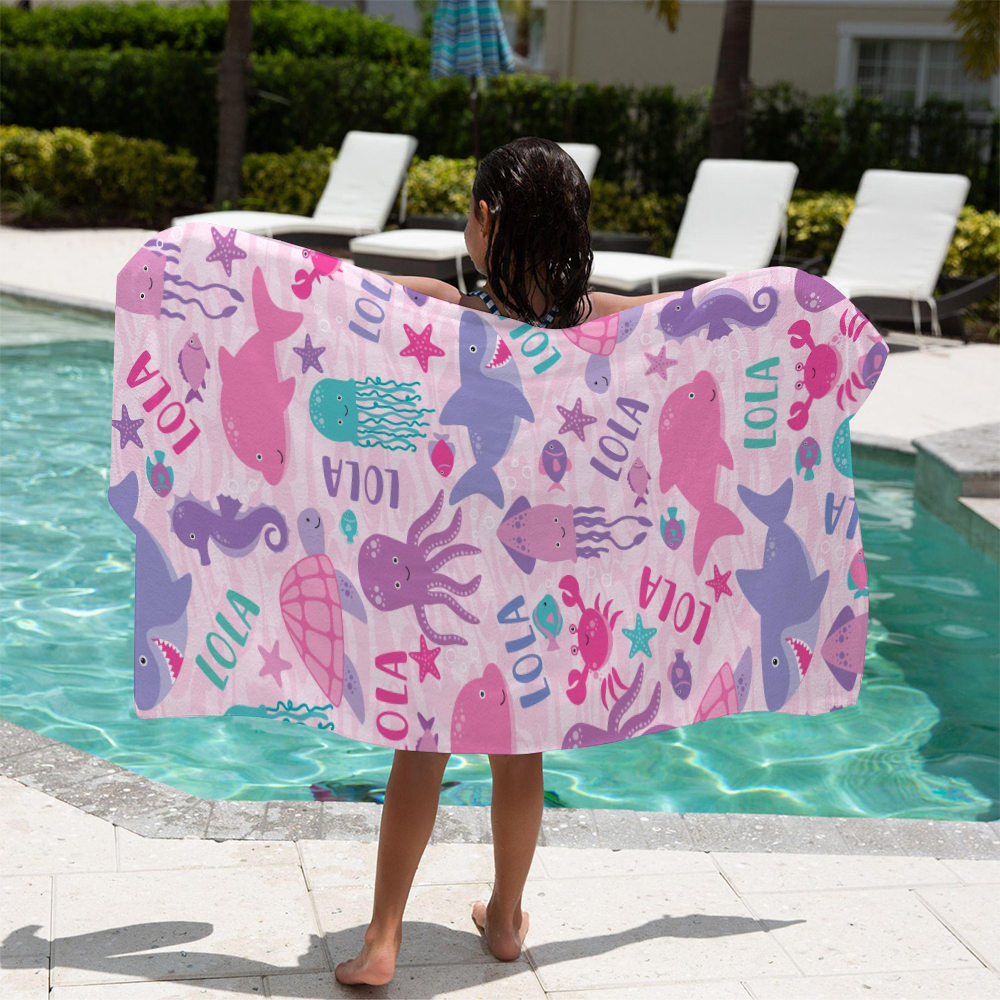 Personalized Lovely Kid Towel for Summer & Beach | CWTowel168