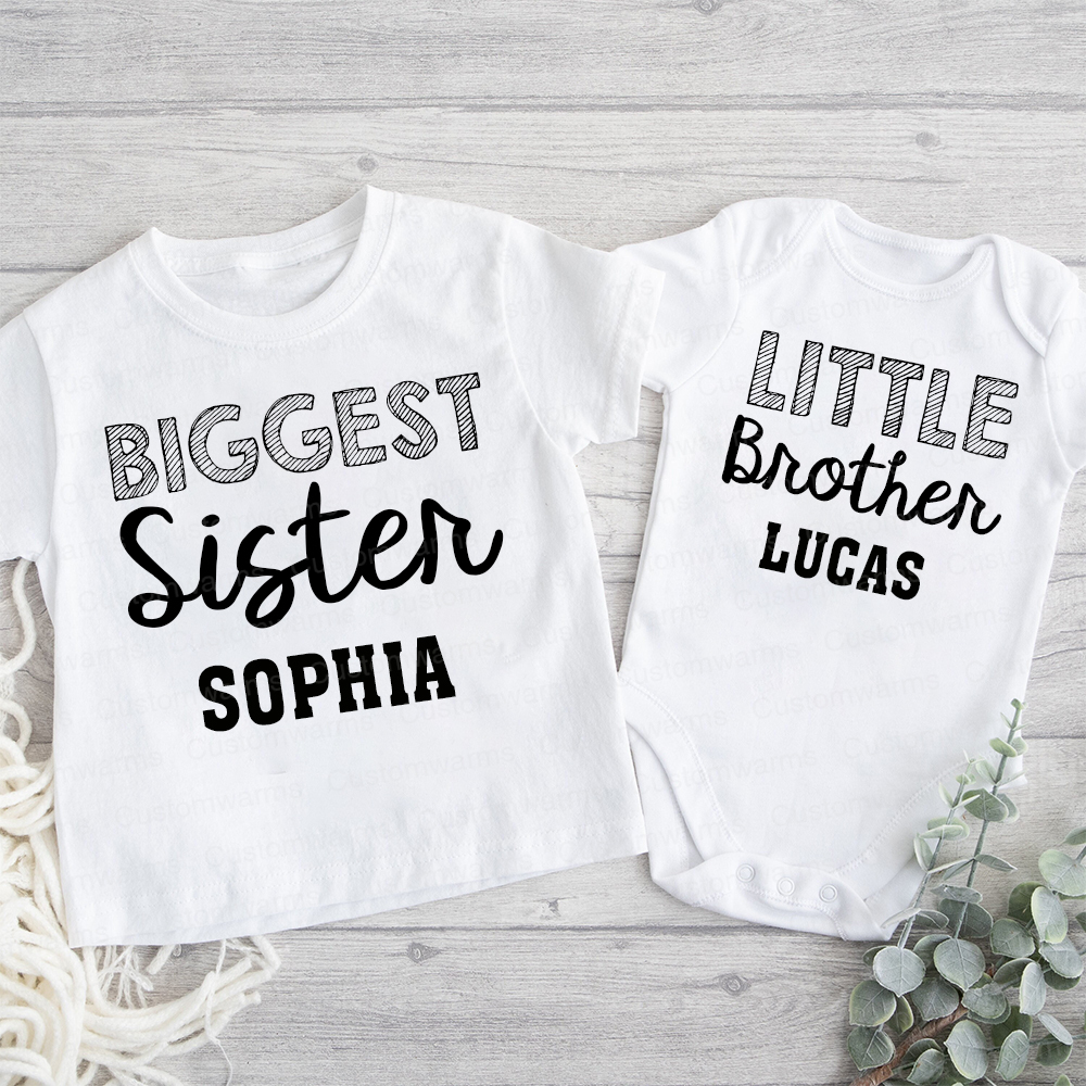 Personalized Matching Sibling Shirts | CWSibling02