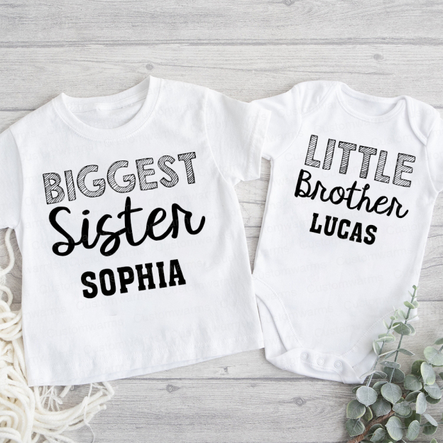 Personalized Matching Sibling Shirts | CWSibling02