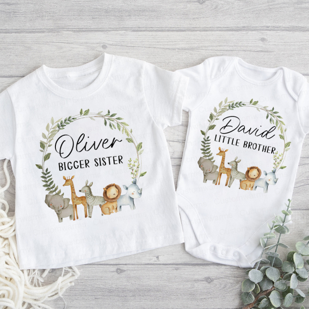 Personalized Matching Sibling Shirts | CWSibling06